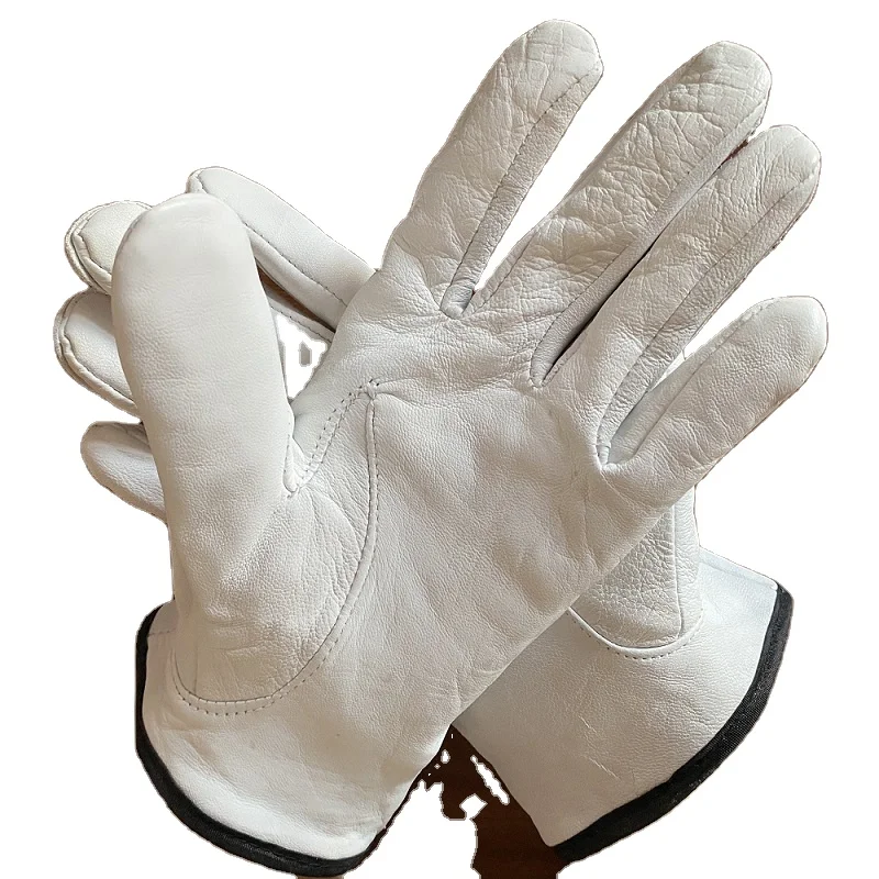 Top Grain Goatskin sheepskin fully Lined Driver Leather Gloves
