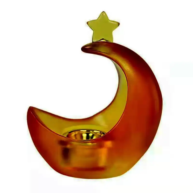 Latest  middle east   style crystal  moon   incense burner   for ramadan gifts  home decoration wedding hotel