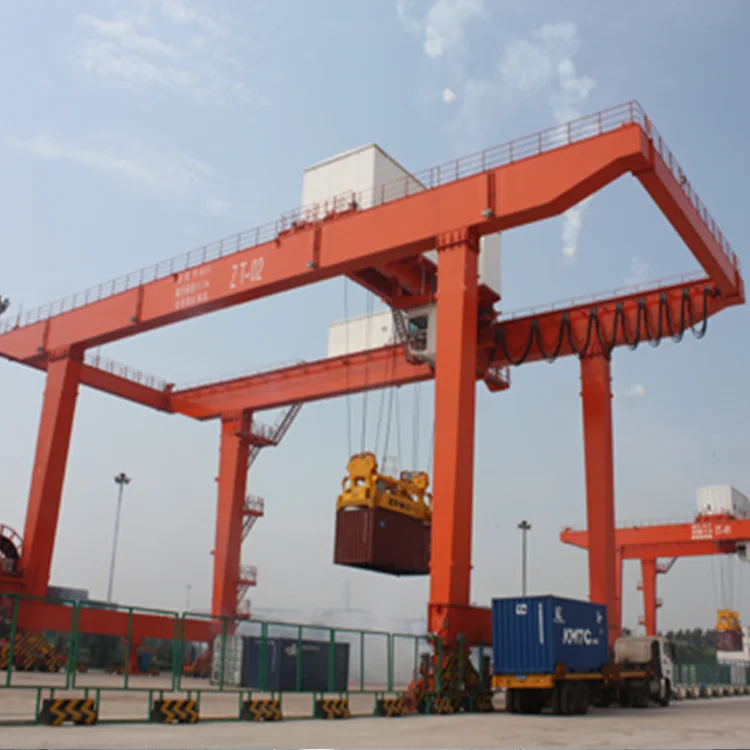 sea port container lifting crane 30 ton 40 ton RMG Crane rail mounted container mobile gantry crane 50 ton price