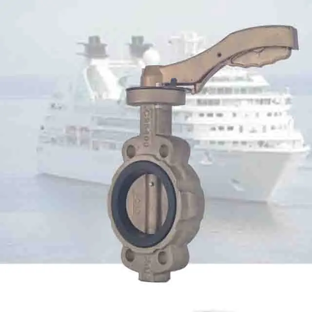 NBR алюминий бронза дисковый клапан для морской дроссельные клапаны