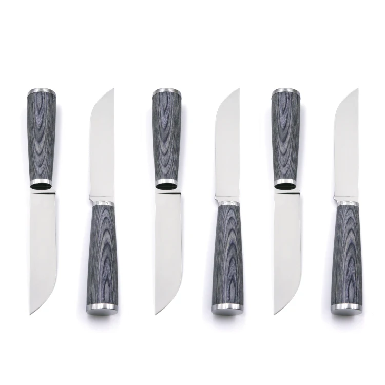 Новое поступление 5 2 дюймовый прочный Заостренный нож для стейка с деревянной ручкой Pakka