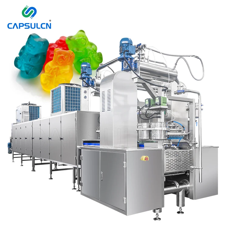 New Updated Fully Automatic Vitamin Soft Jelly Gummy Candy Making Machine Gummy Molding Machine