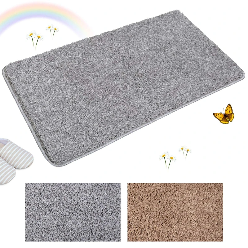 Indoor Doormat Front Door Mat Non Slip Rubber Backing Super Absorbent Mud and Snow Magic Dirts Trapper Door Mats