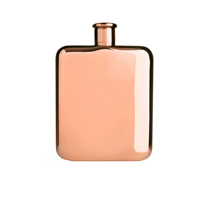 6 oz hip flask stainless steel food grade gold copper gunmetal black