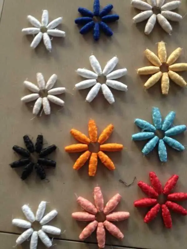 polyester yarn thread cotton material cocoon bobbin yarn for schiliffi machine factory price