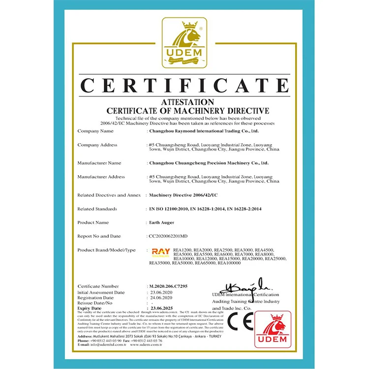 High Quality Ground Deep 20M Post Hole Digger Earth Auger for Sale