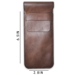 Multi-Purpose Pen Pocket Holds with Lid Leather Pocket Protector for Pens