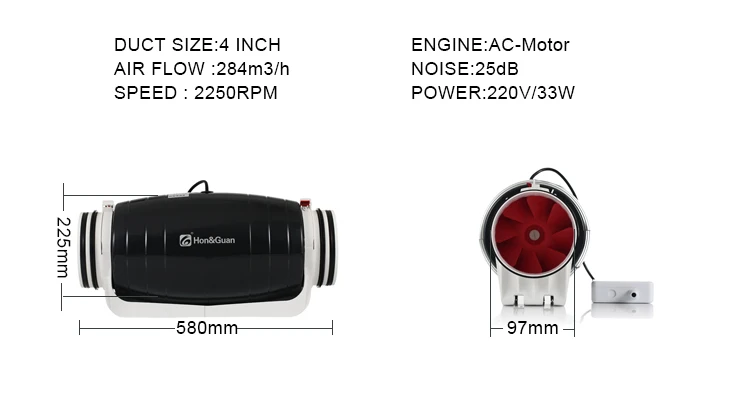 8 дюймов Супер Довольно беспроводной смарт-датчик бесшумный промышленный вытяжной вентилятор с работой от постоянного тока мотор