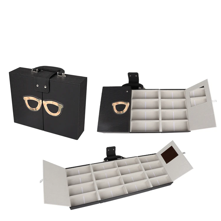 Design Multiple Sunglasses Organizer Eyewear Glasses Hard Case Estuche Gafas Display Box Custom Logo,Tragbare Glaser Organizer