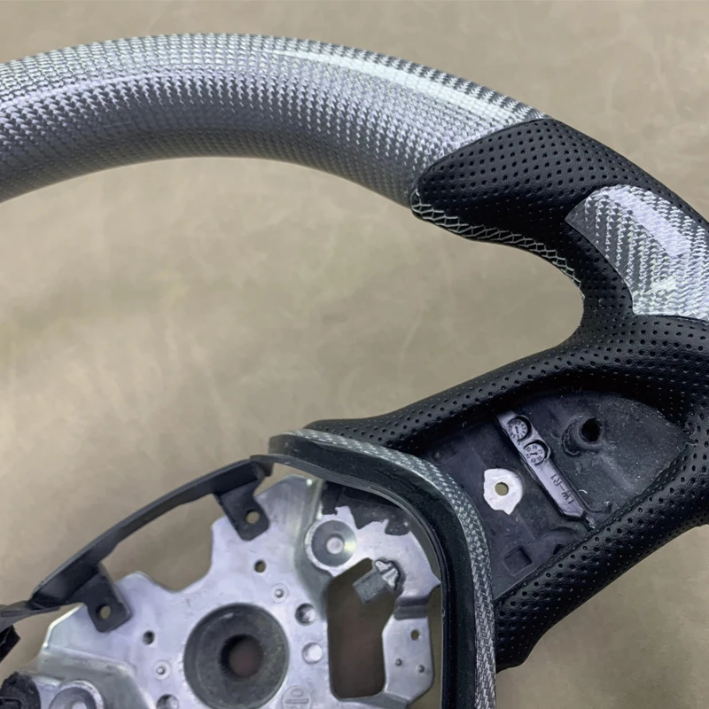 Carbon Fiber Steering Wheel LED Display Leather Alcantara For Infiniti Q50 Q60 QX50 QX30 Q50L EX QX70 FX Q70L Customized