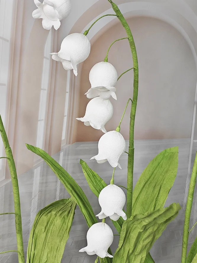 Giant Flower Handmade Colorful Giant Artificial Flower Props Lily of the valley Flower For Wedding Decoration