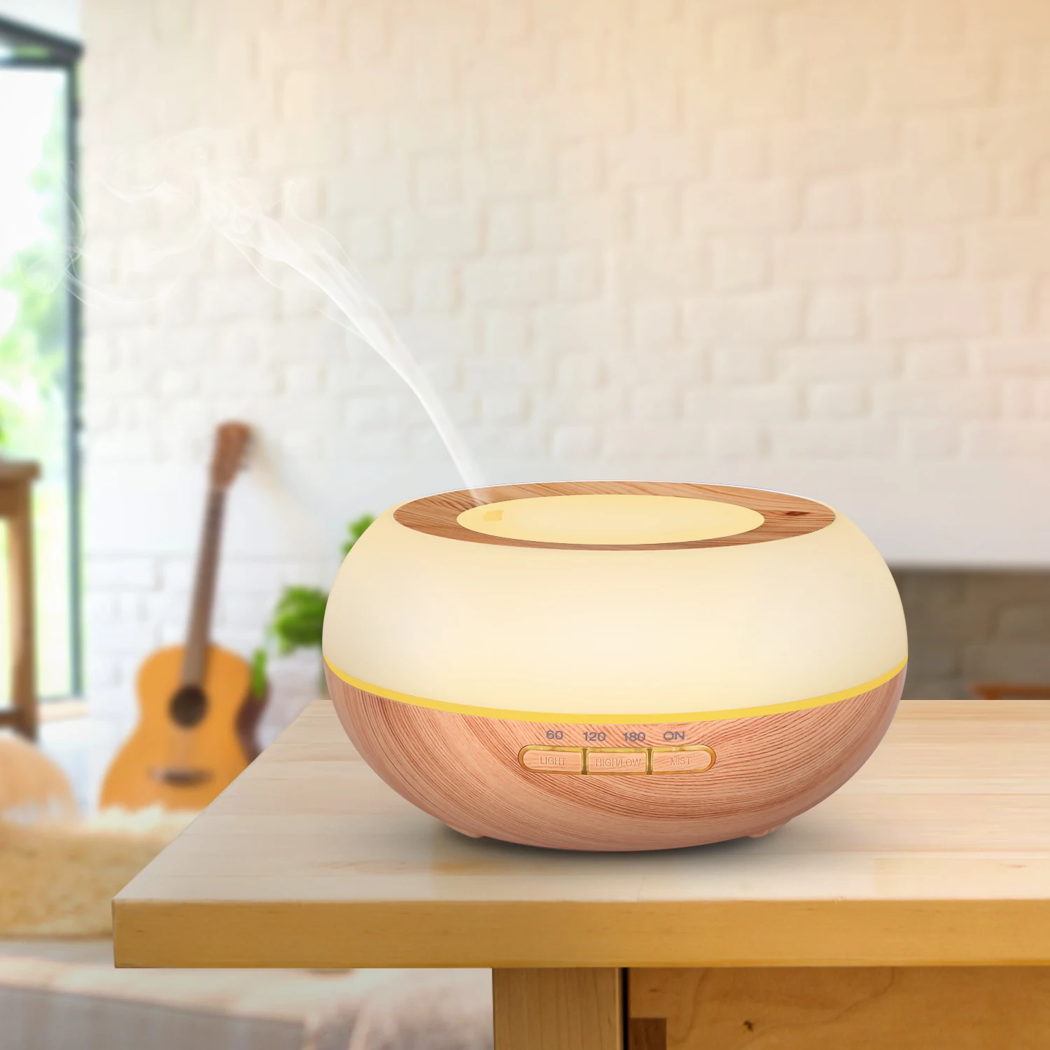 300ML Wood Ultrasonic Aroma Diffuser Humidifier Wood Essential Oil Diffuser Aromatherapy Diffuser
