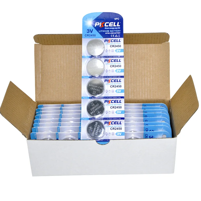 Cr2450 Coin Button Cell Lithium Battery 3v CR 2450 For Electric clothes rack Remote Control Batteries