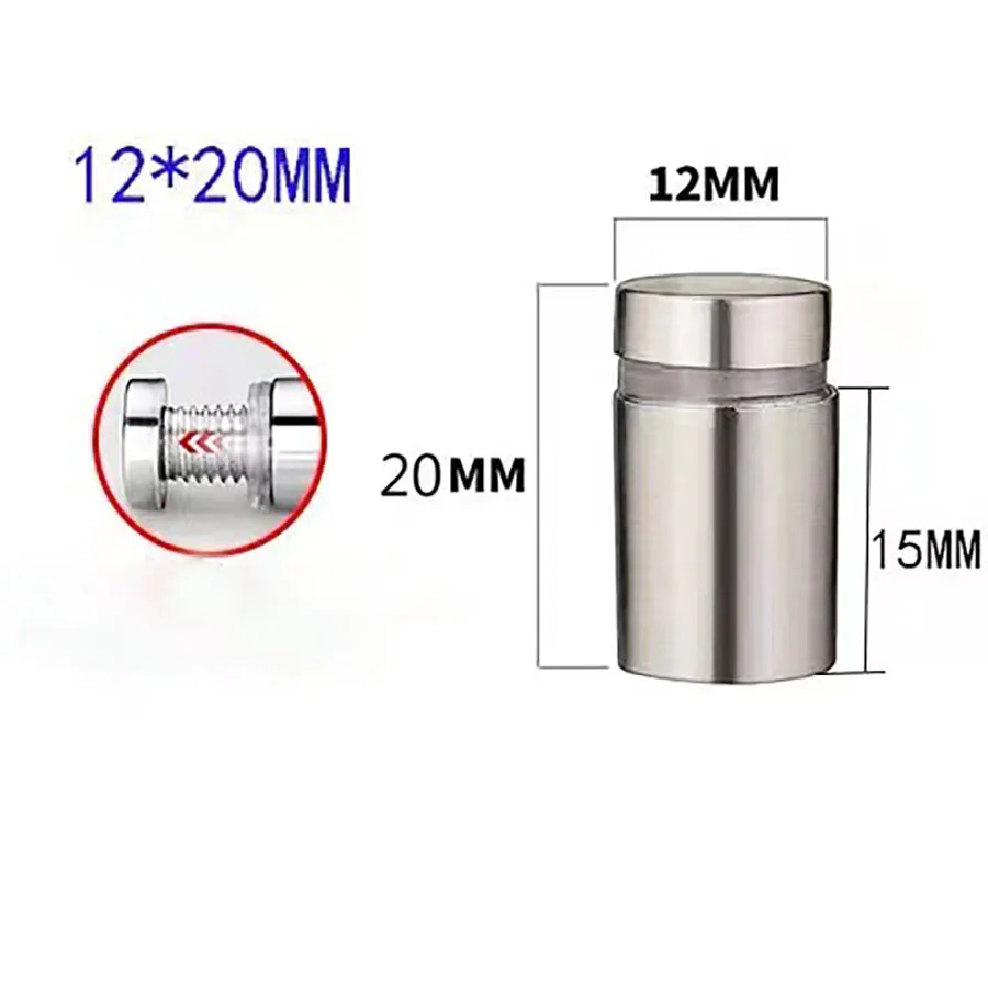 Best sales Sign Stainless Steel Standoff Screw Advertising Screws Wall Standoff Mounts Glass Acrylic Nail