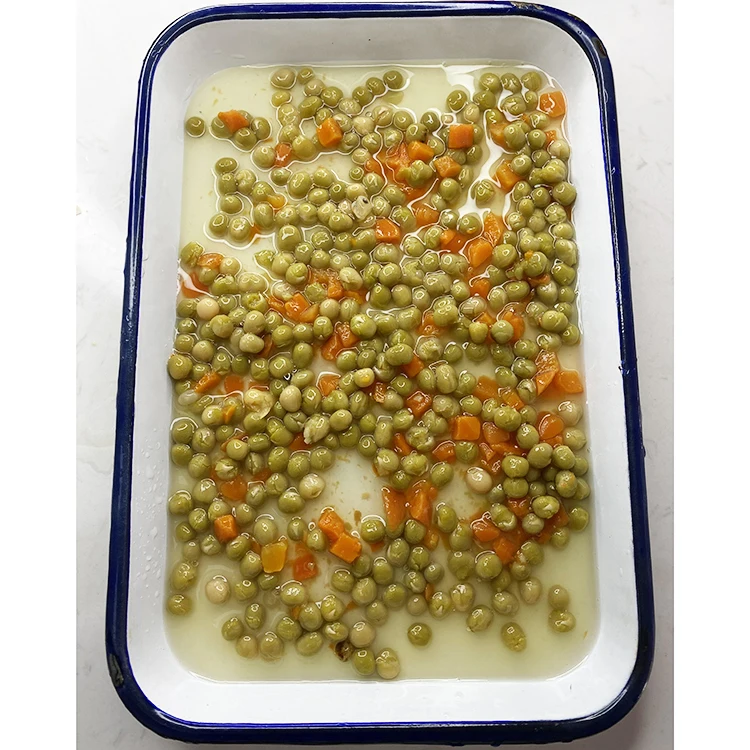 Healthy 400g*24 tin canned green beans carrots mixed vegetable food wholesale