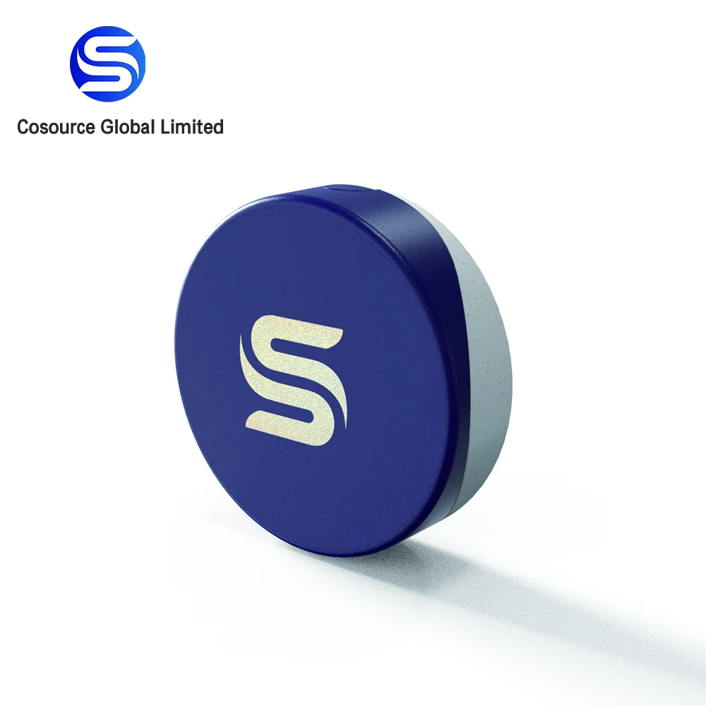 Child Proof Plant Fiber Plastic Composite Sustainable Eco Friendly Packaging Round Case Boxes For Gummies Mints