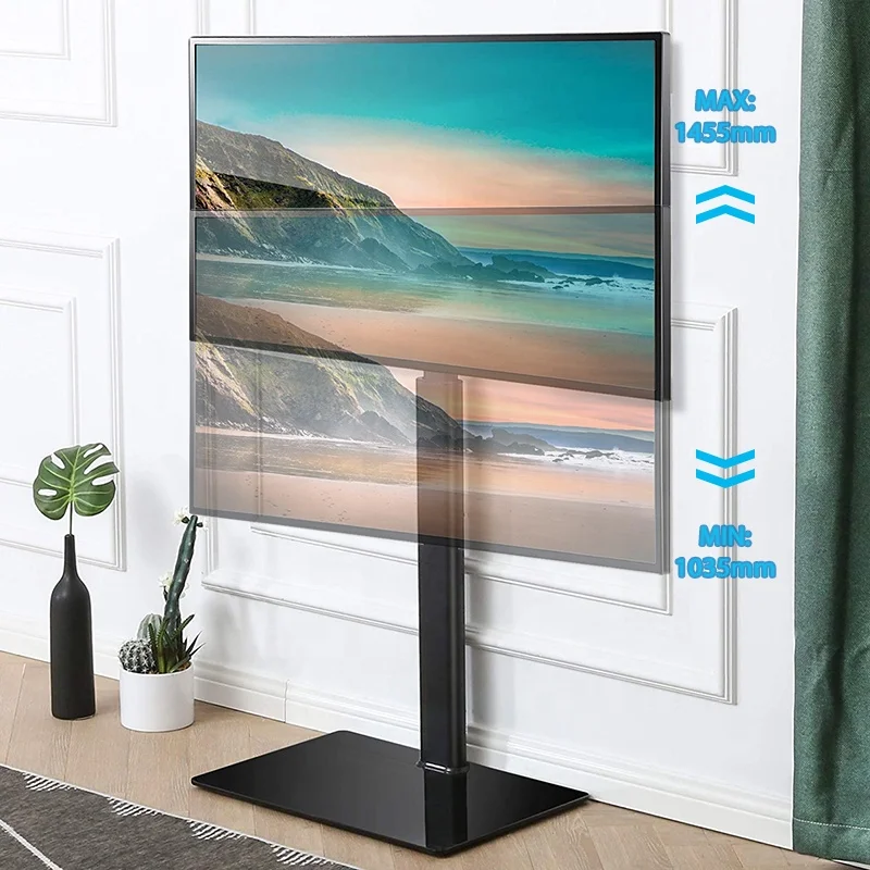 Universal TV Stand Swivel with Mount for Most 32 to 60 inch Flat or Curved Screens TVs