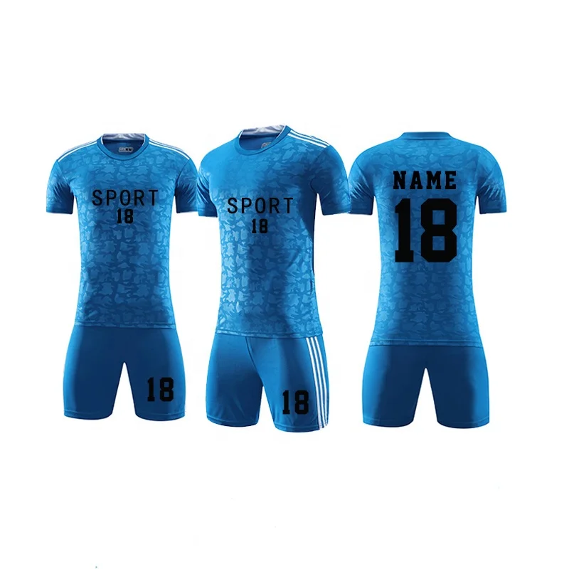 
2021 Latest Football Jersey Printing Numbers Cheap Customized With Name Club Training Quick Dry Football uniform 