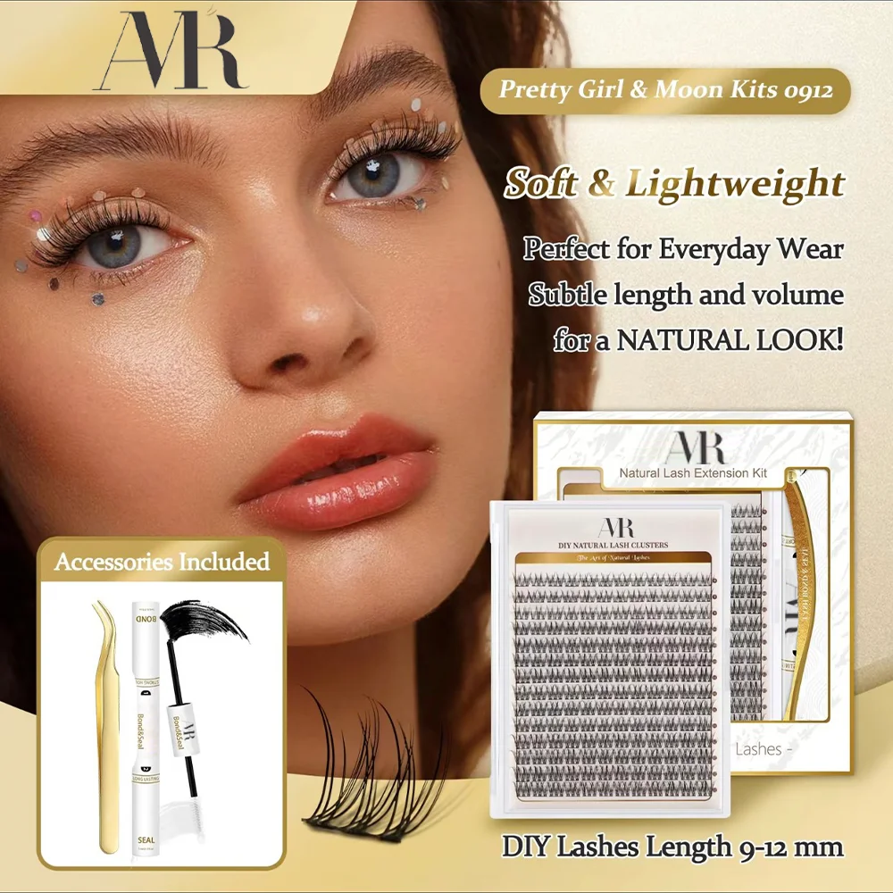 Natural Eyelash Cluster Bulk 140 Pcs Mix Ultra Natural Looking Cluster Handmade Segmented Diy Lash Extensions Kit