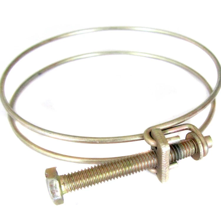 galvanized bolt double wire clamp pvc tubing hose clamps wire swivel clamp