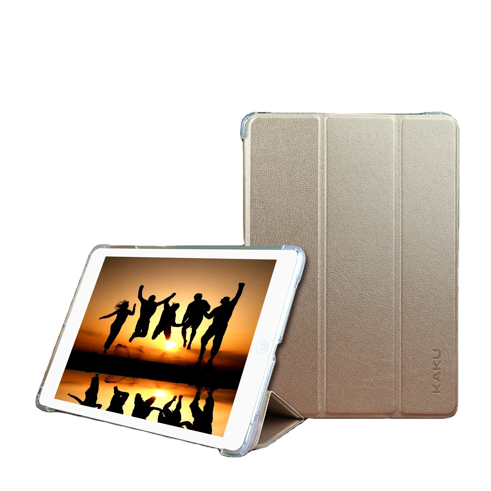 Three-fold Tablets Case KAKU Factory Silicone protective case for I-pad mini 1 2 3 4 5 I-pad 56789 I-pad 10.2/10.5