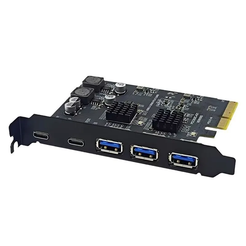 3 порта Type-C + 2 типа USB3.2 PCIe адаптер PCI-E USB карта расширения с асмедиа ASM3412 VL822 чипсет