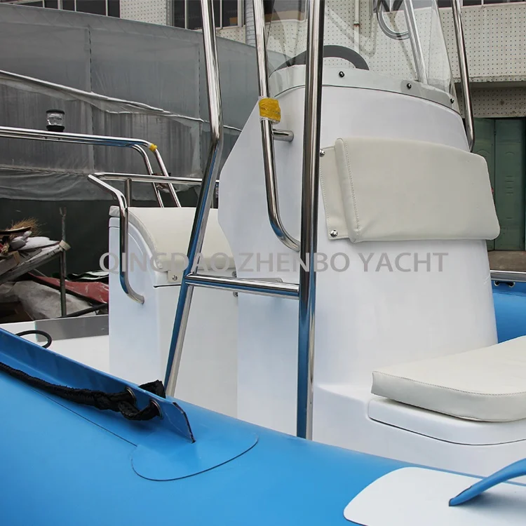 rib boat with CE certificate hot welded Hypalon 540cm rigid inflatable boat fiberglass hull