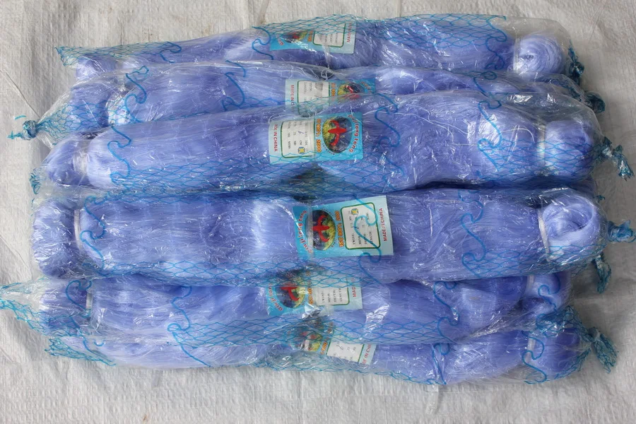 anhui chaohu nylon monofilemnt net  with customized twine thickness Mesh size 0.11MM/0.12MM/50MD/75MD/100MD/180meters