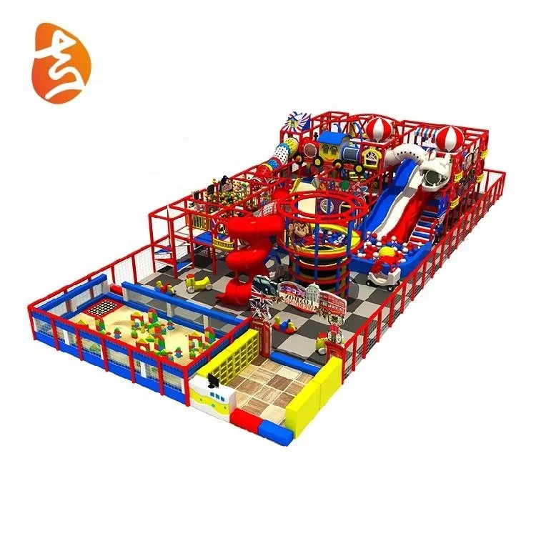 Indoor Playground Toys Supplies Popular Top Quality British Theme Children Plastic Playground >3 Years from 3-14 Years Old