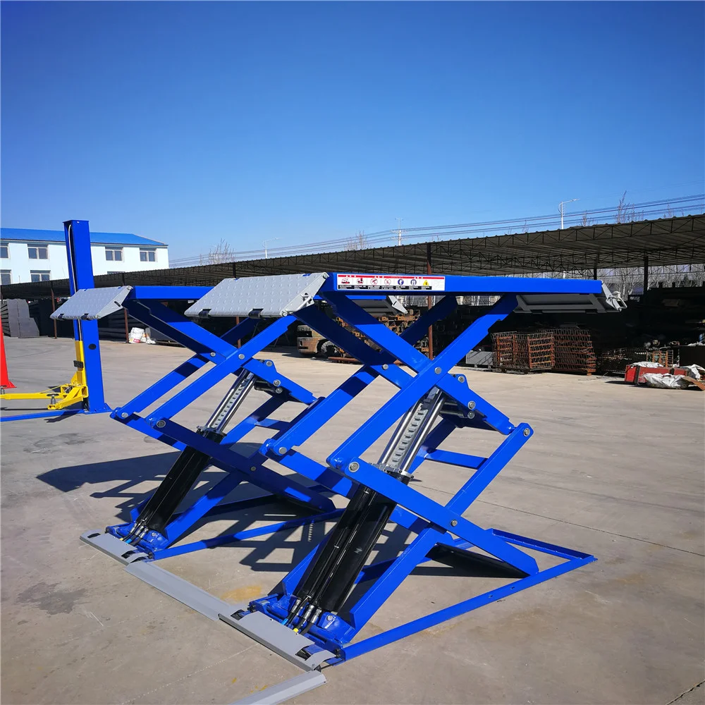 3.5T Ultrathin Scissor Car Lift for home garage