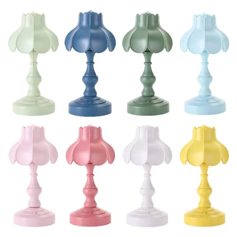Mini Night Light Bedroom Bedside LED eye Lamp Nostalgic Retro Rechargeable Table Lamp For Indoor Decoration Light