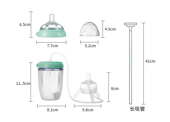 Hot Selling High Quality Safety And Healthy OEM ODM Custom Made Easy Feeding 250Ml Silicone New Born Baby Feeding Bottles