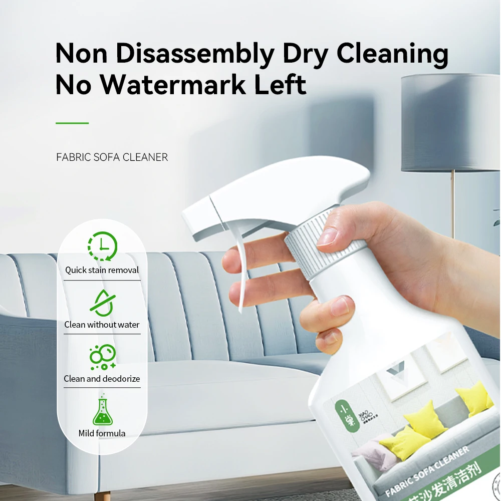 Eco-frendly эффективный очиститель для дивана спрей очистки жидкой ткани ковер занавес