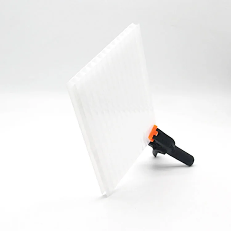 100% natural 8mm 10mm milk white polycarbonate sheet Sun visor for mall decoration