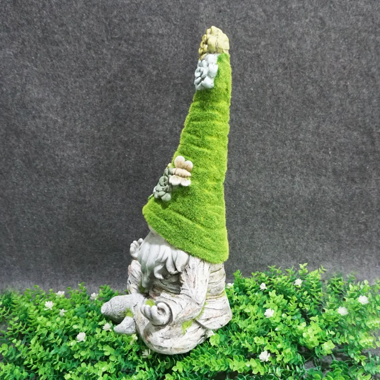 Resin Ornaments Faceless Dolls Elf Christmas Outdoor Decoration Yoga Gnome Garden Statues Sculpture