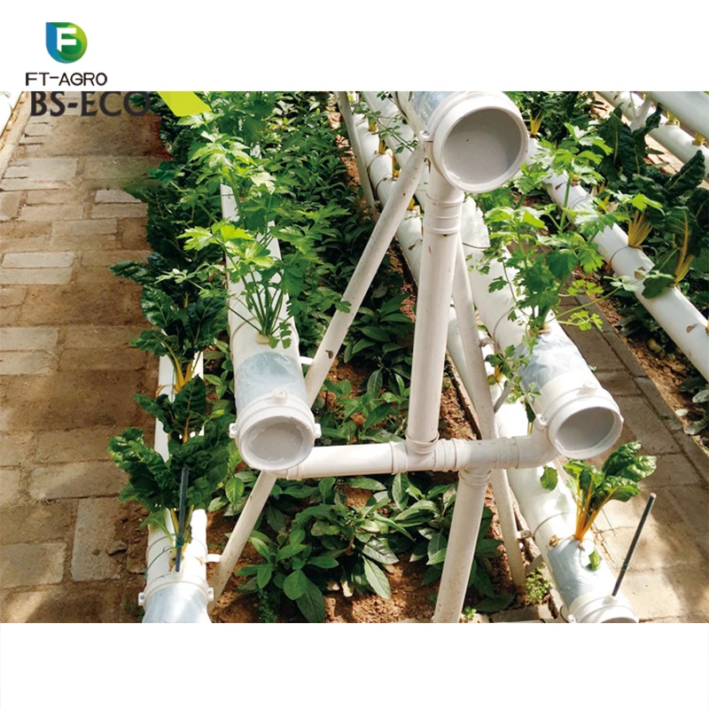Hydroponic System Vertical Growing Systems PVC Tube For Lettuce And Strawberry