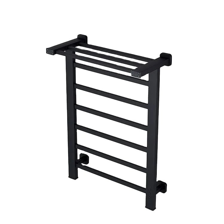 Winter Matt Black Aluminium Towel Dryer Rack Wall Mounted Electric Heated Towel Rack