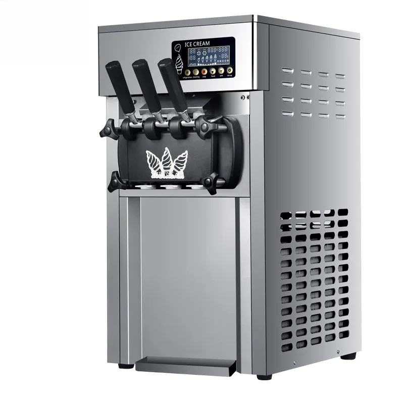 NEW Commercial fully automatic small ice cream cone machine vertical ice cream machine table soft ice cream machine