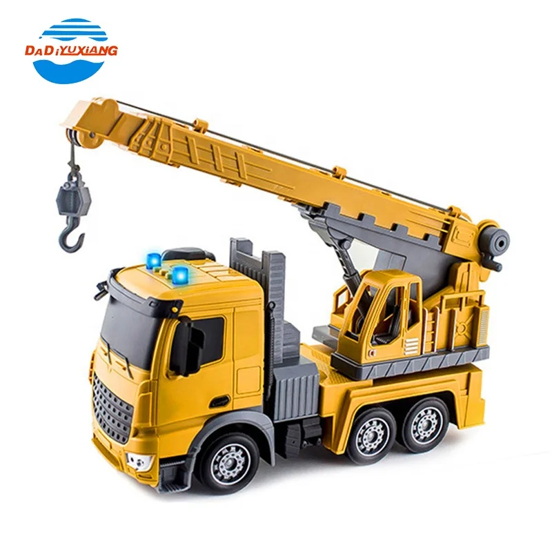 2.4g 6 Channel 1:24 RC Construction Toys Remote Control Crane Toy Truck Crane