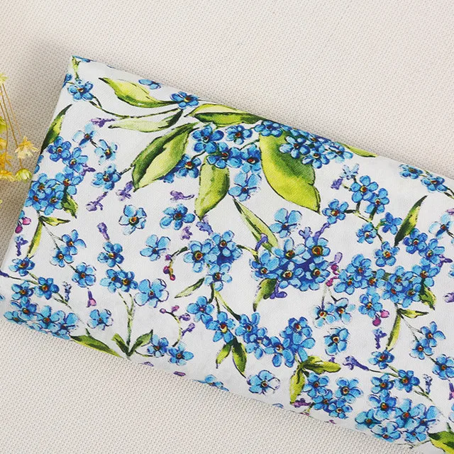 Ткань с цифровой печатью, длинный штапельный хлопок, маленький сломанный цветок, полностью хлопок, поплин, детская модная ткань