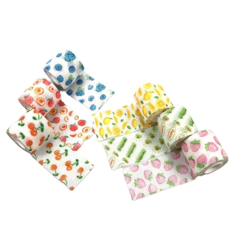 Easy Tear Self Adhesive Horse Latex Flexible Vet wrap Bandage adhesive bandages Cohesive Bandages