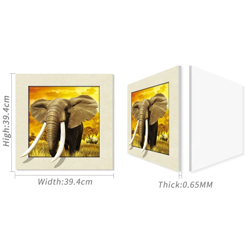 
Elephant 5d pictures lenticular printing , 5d poster for wholesales 