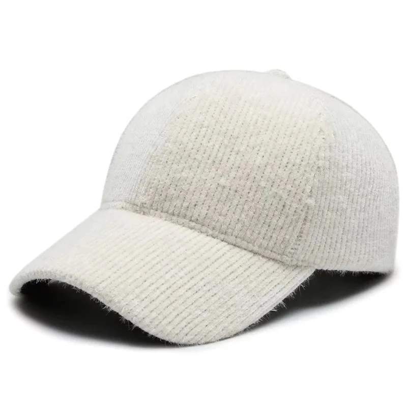 Low moq unisex warm corduroy multi-color sports baseball cap and hat
