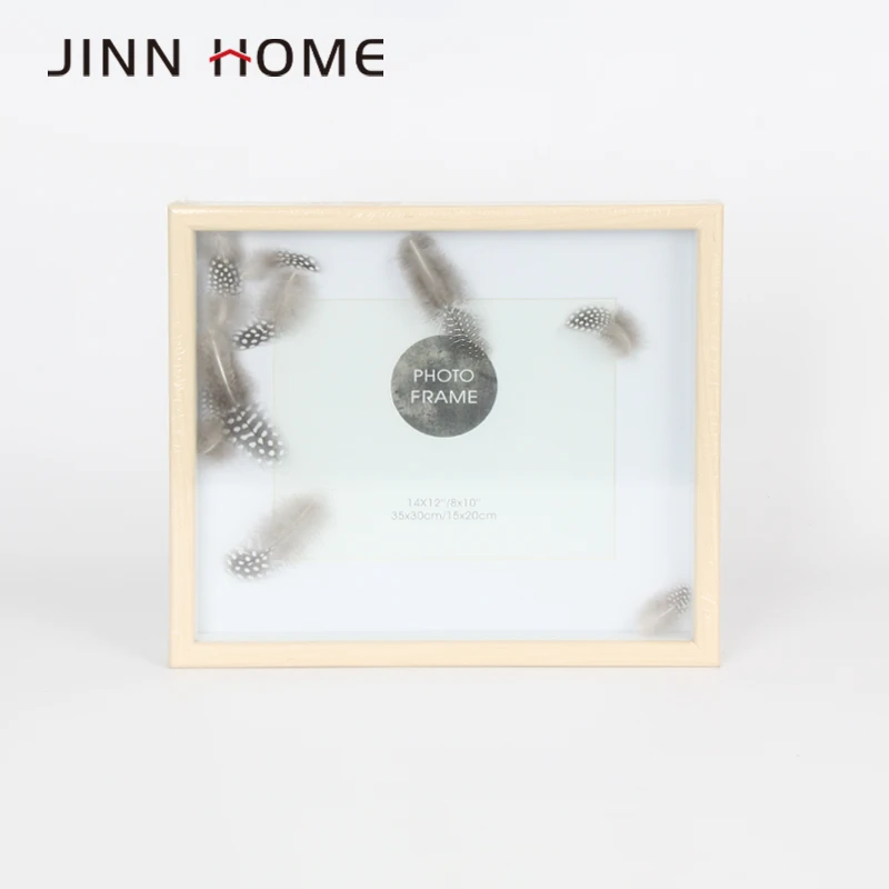 Jinn Home Natural Wood Wall Decoration Leaf picture wooden photo frame 2017 Hot sale 6-7-8-10 inch