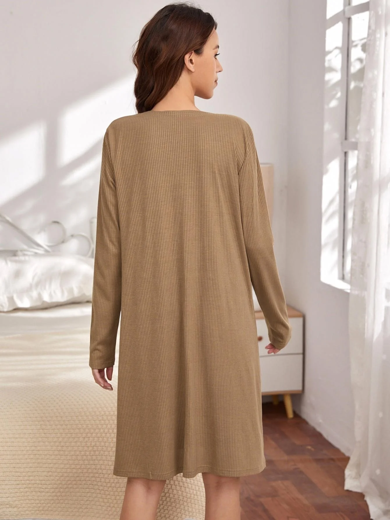 Custom Maternity Wear Dresses Breastfeeding Nursing Rib Tank Top Pregnancy Gowns Women Maternity Clothes Robe Dress