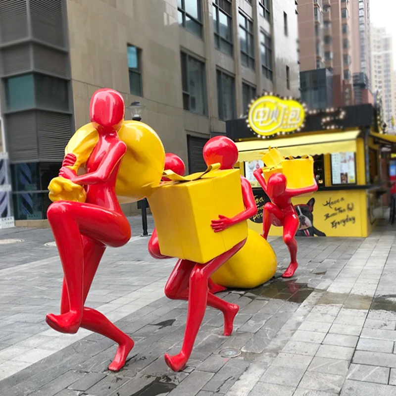 Factory Customized Art Decoration Fat Woman Clay Ideas Outdoor Sculpture Abstract