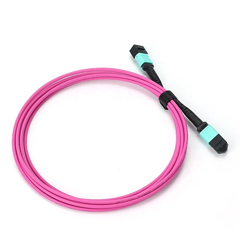 MPO MTP Fiber Optic Jumper Factory Price Single Mode 8 12 24 Core OM3 OM4 MPO LC Fiber Patch Cord