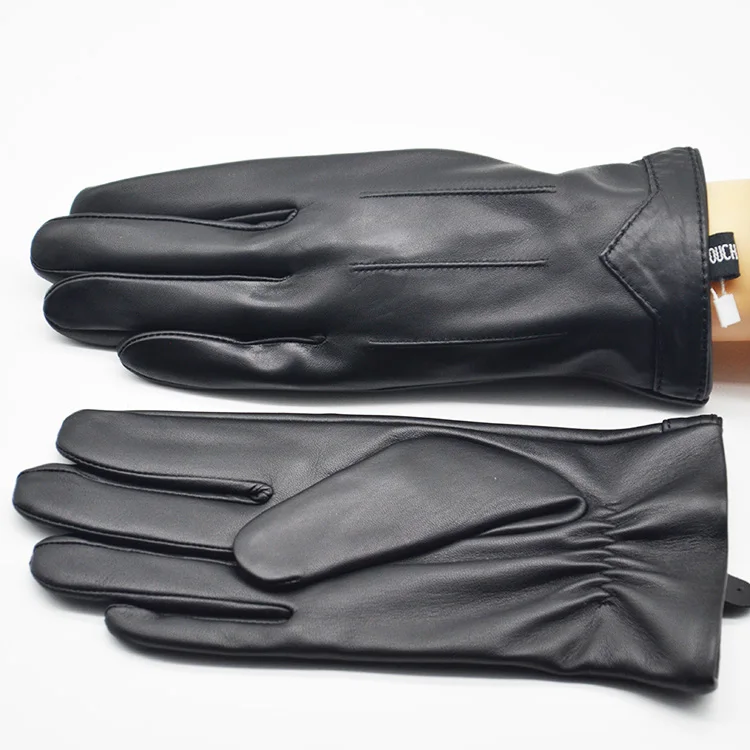 fashion winter new style men Genuine Sheepskin leather gloves wholesale gloves