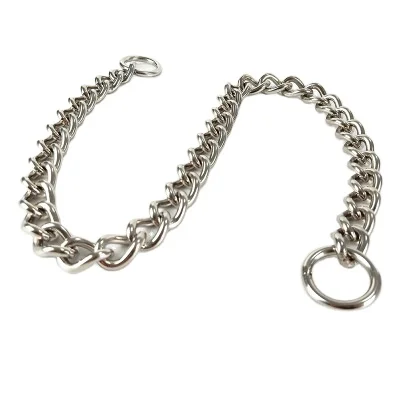 Heavy Duty Buckle Hardware Training Stainless Steel Chain Ajustable De Lujo De Perros Big Cuban Dog Collar