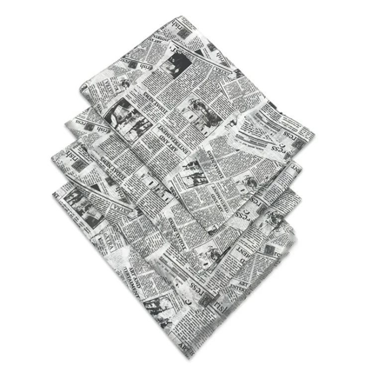 
Recently arrived newspaper pattern gift packaging paper personality innovation translucent copy paper 